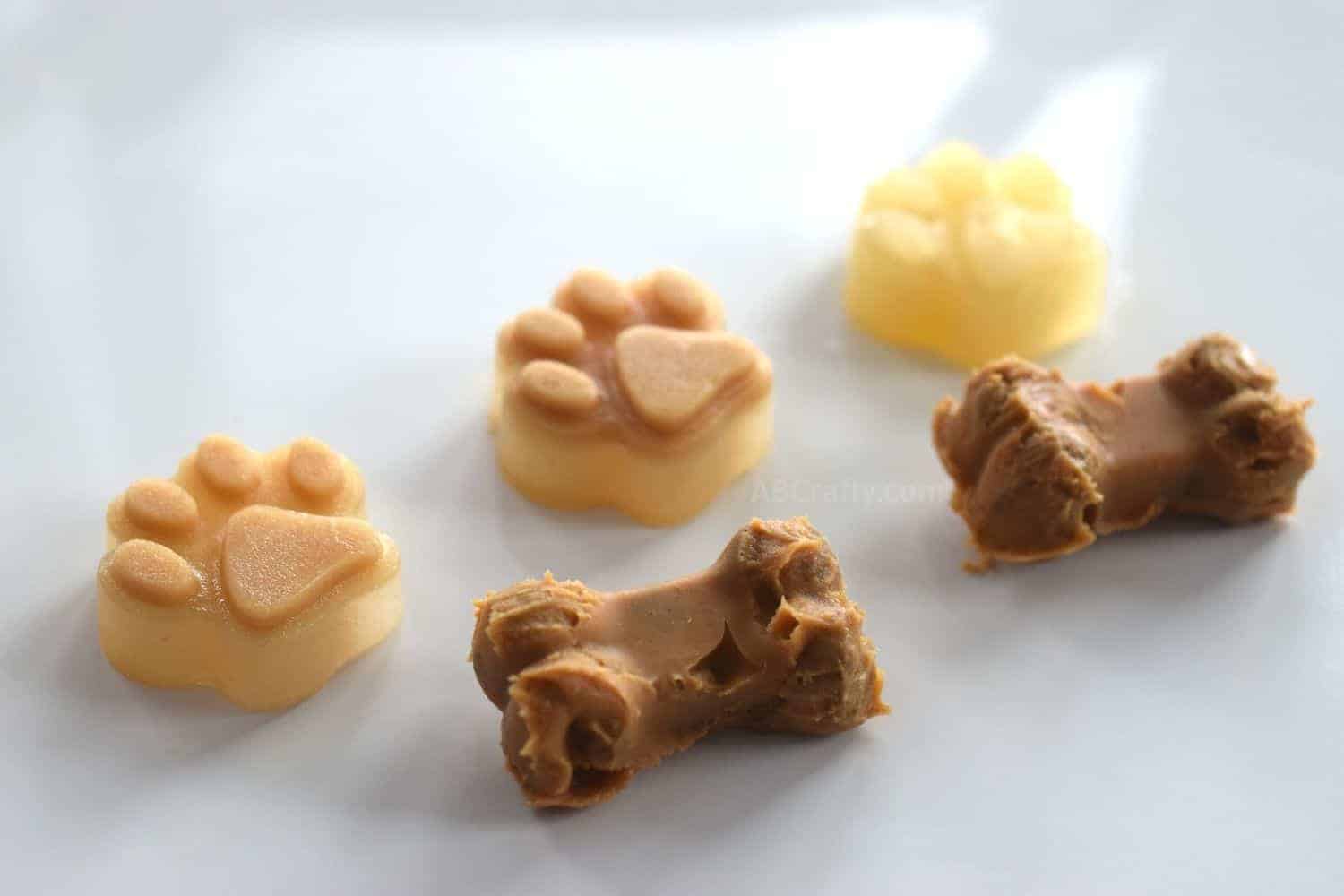 Dog Bone Candy Molds Silicone - Dog Treat Silicone Mold Blue Melting Chocolate  Molds Ice Cube Mini