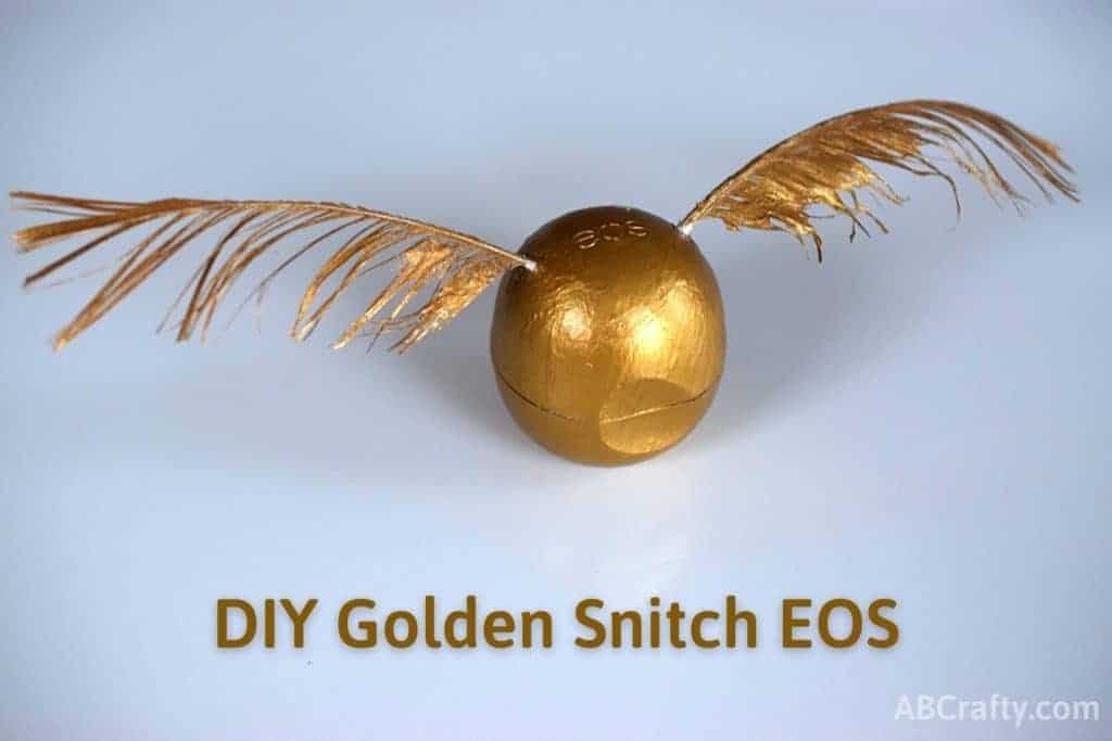 Golden Snitch EOS Lip Balm - Make your own Harry Potter snitch lip