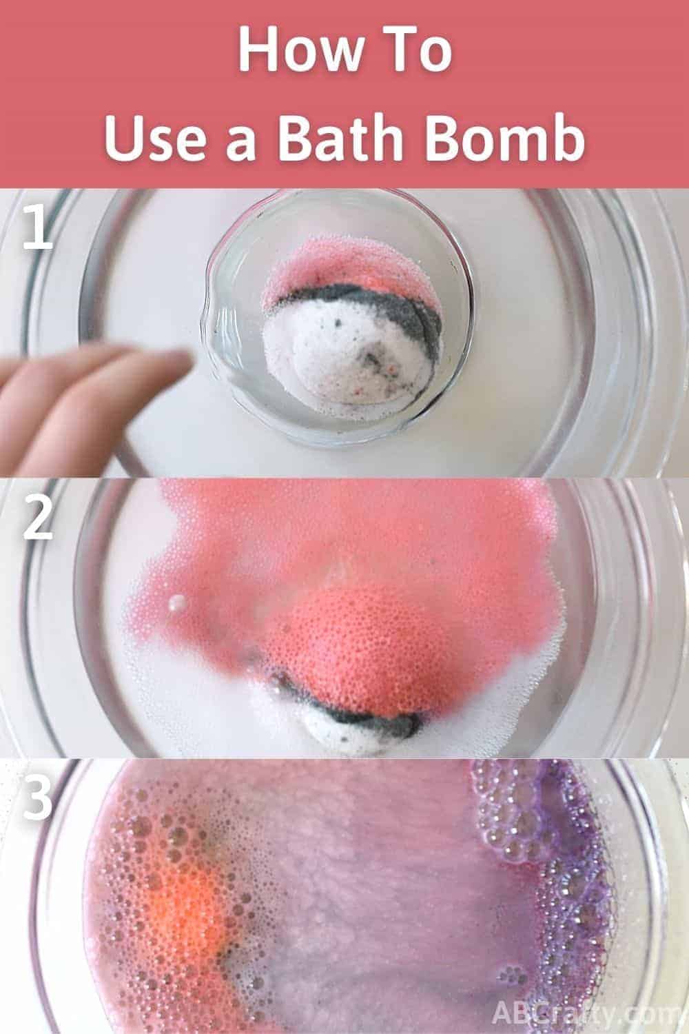 How to use a bath bomb steps