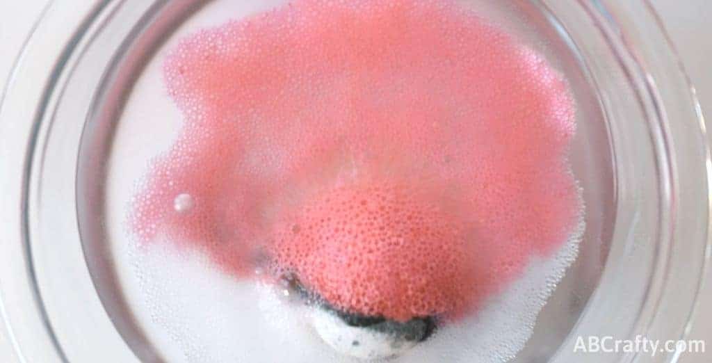 Pokemon bath bomb starting to fizz