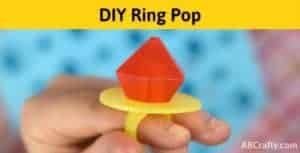 Finished DIY ring pop