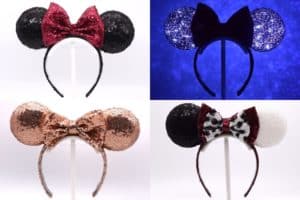 4 DIY Light Up Minnie Minnie Mouse Ears - Classic Minnie Ears Headband, Rose Gold Minnie Ears, and Cruella Deville 101 Dalmatians Disney Mickey Ears