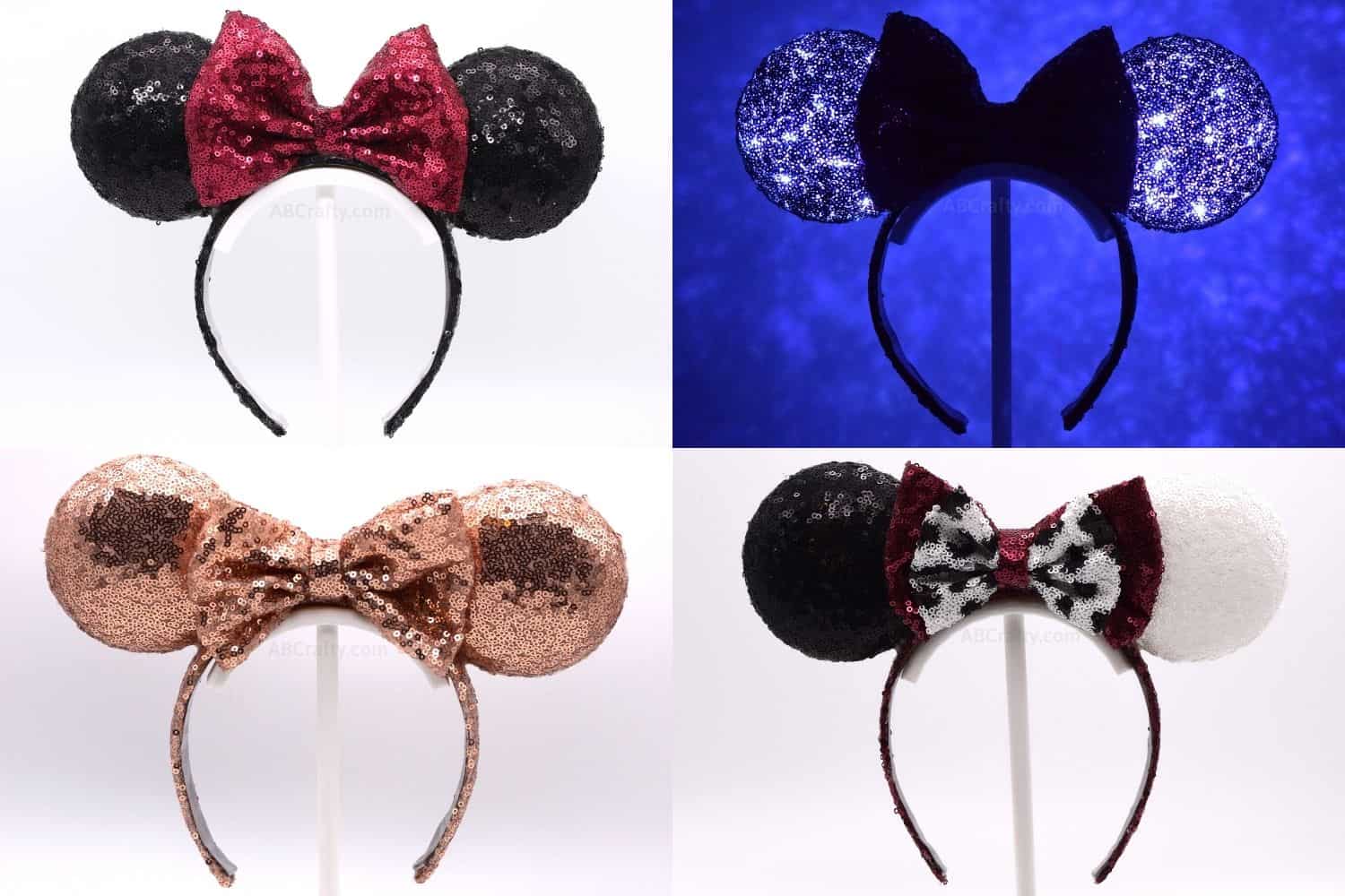 Sequins Kids New Hat 2020 Multicolor Disney Parks Minnie Ears Candle Headband 