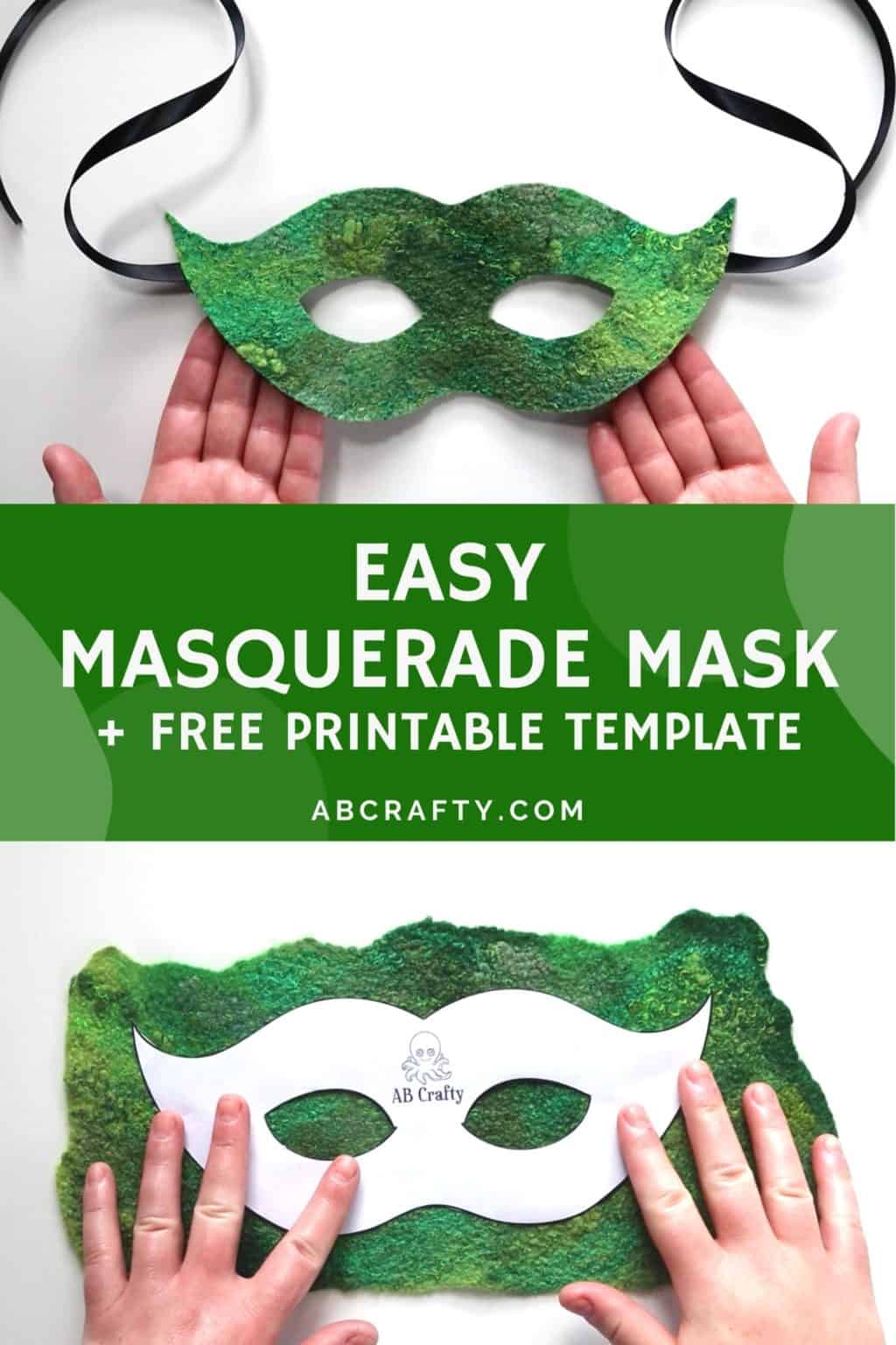 Easy Masquerade Mask Make A With Felt Ab Crafty - Masquerade Mask Diy Ideas