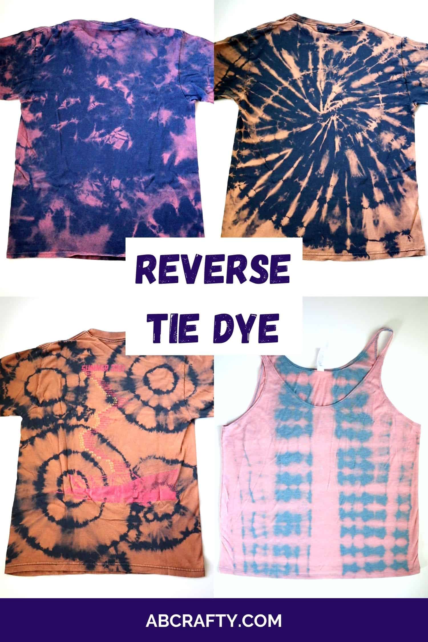Bleach Tie Dye - Easy Steps to Reverse Tie Dye with Bleach - Crafty
