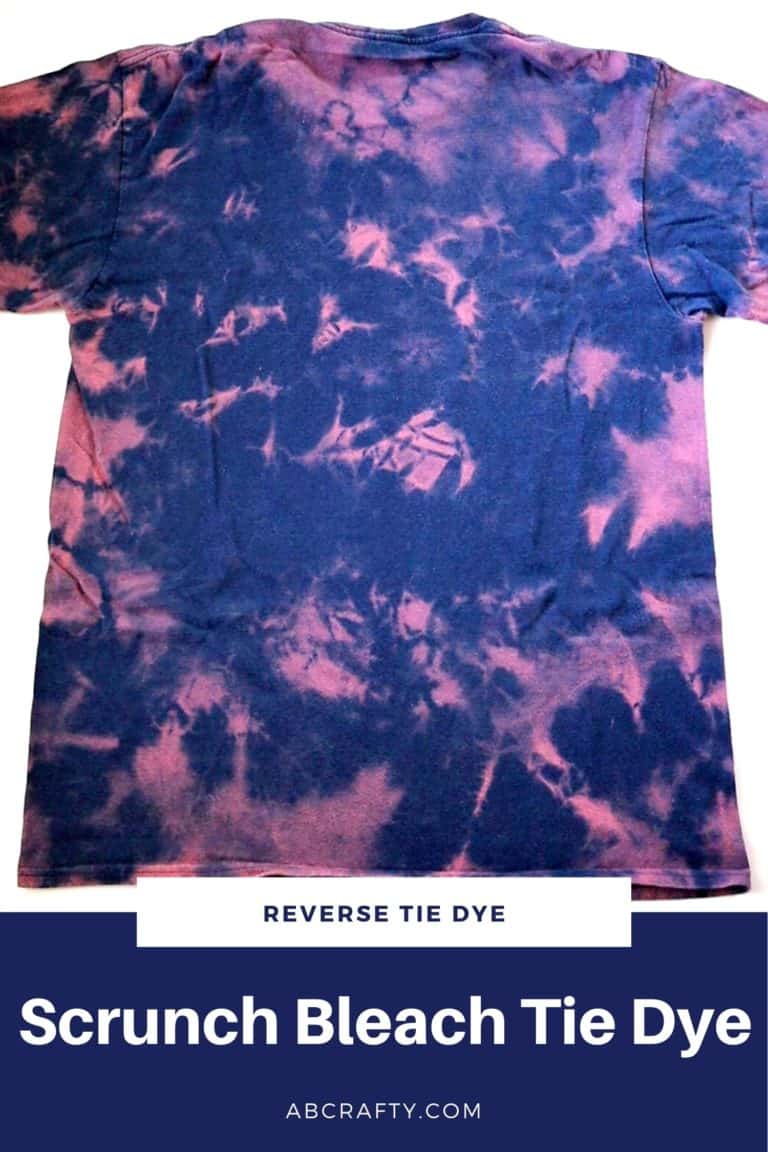 Bleach Tie Dye - Easy Steps to Reverse Tie Dye with Bleach - AB Crafty
