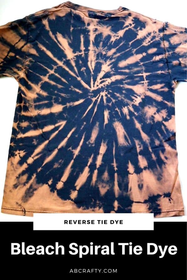 Bleach Tie Dye Easy Steps to Reverse Tie Dye with Bleach AB Crafty