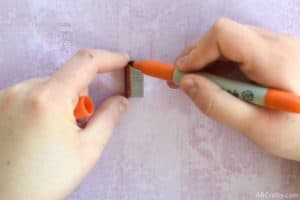 drawing an orange stripe