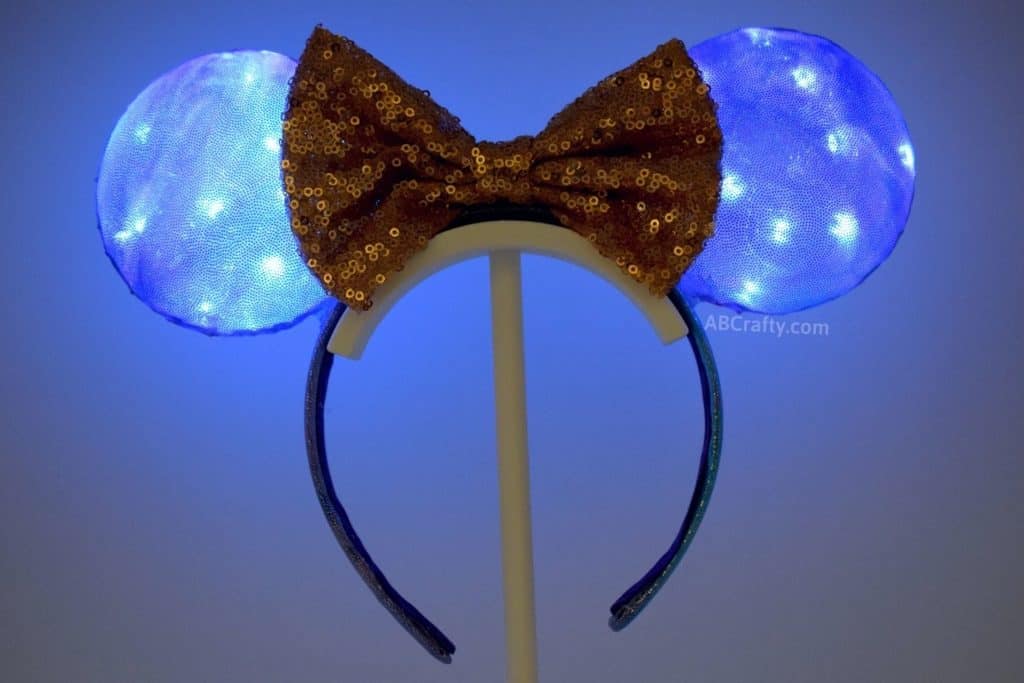 lit up diy disney world 50th anniversary ears