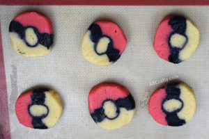 raw pokemon cookies on sheet pan