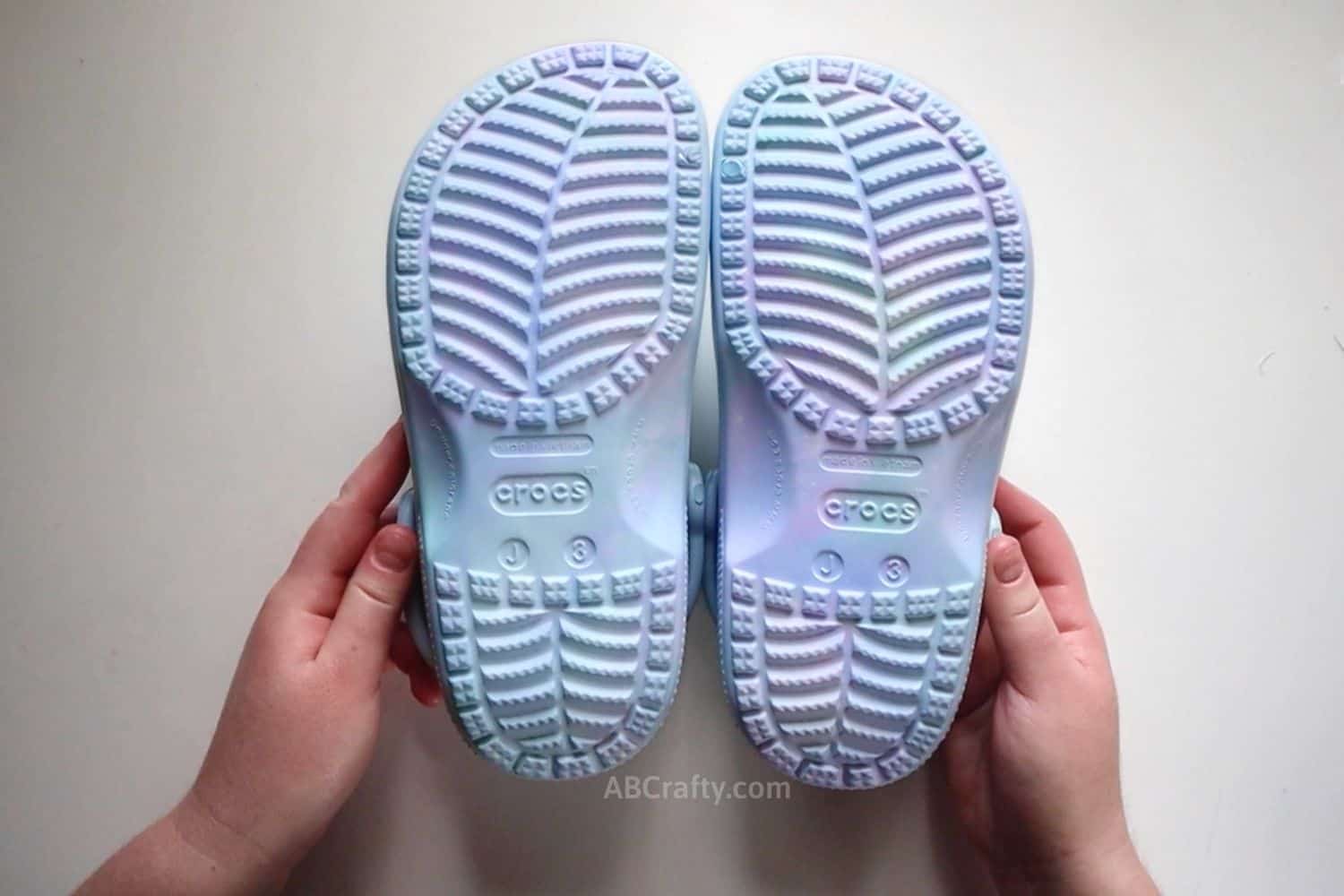 Tie Dye Crocs How to Make Pastel Tie Dye Crocs at Home AB Crafty