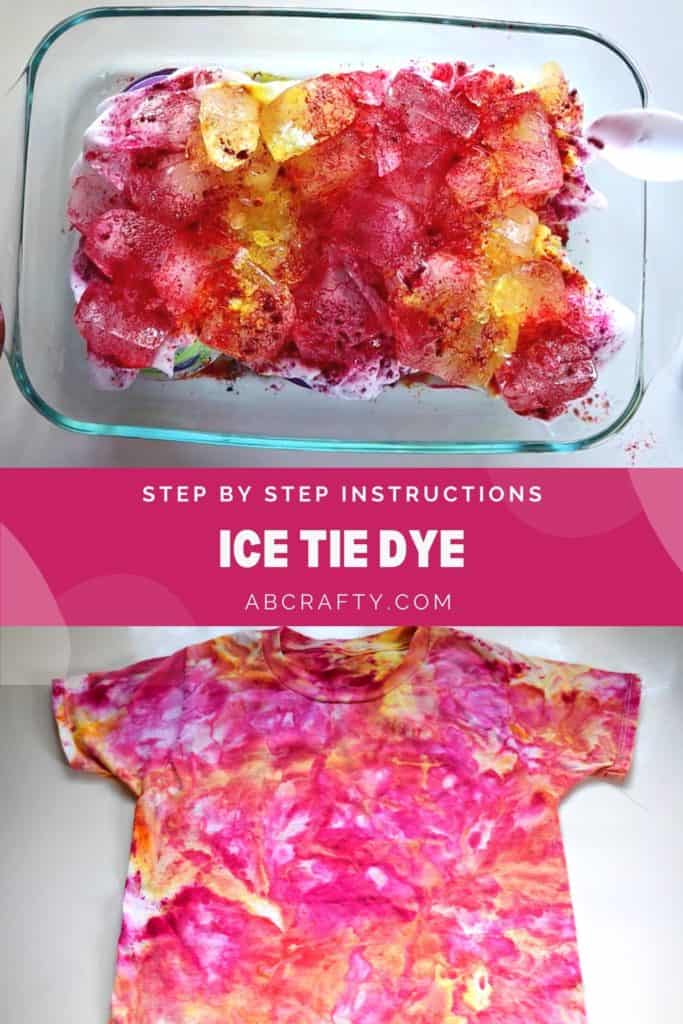 Ice Tie Dye Easy Instructions to Tie Dye with Ice AB Crafty