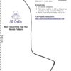 image of the template to make the resist for a wet felted mini top hat