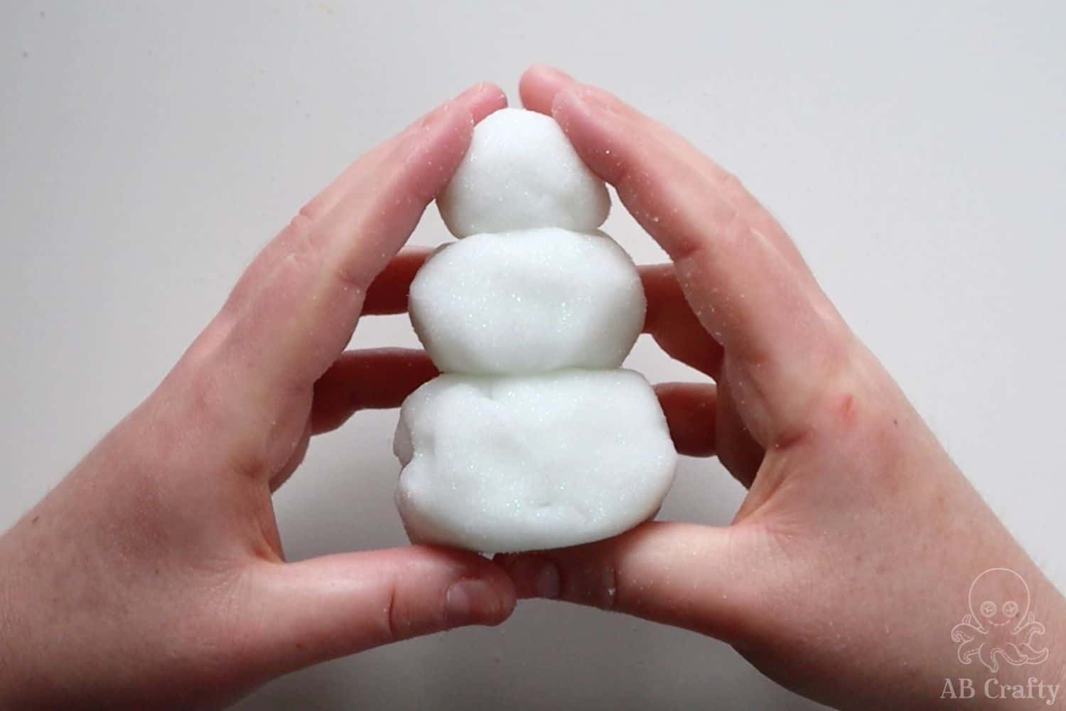 Snow Slime How to Easily Make Fluffy Snow Slime AB Crafty