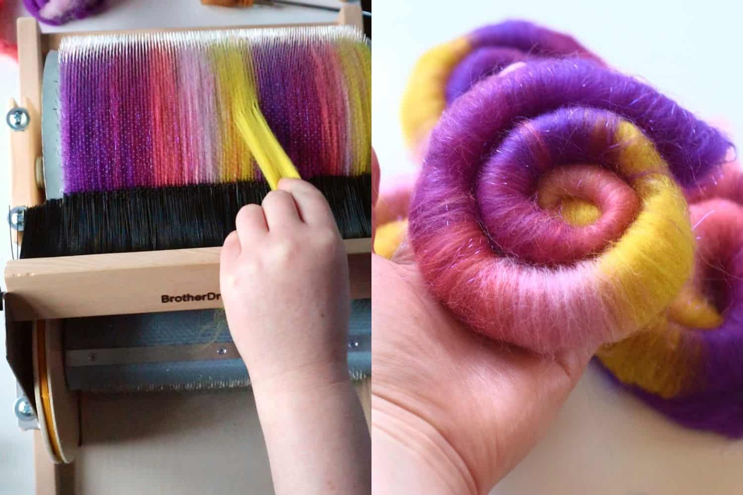 How to Use a Drum Carder Easy Instructions to Card Wool AB Crafty