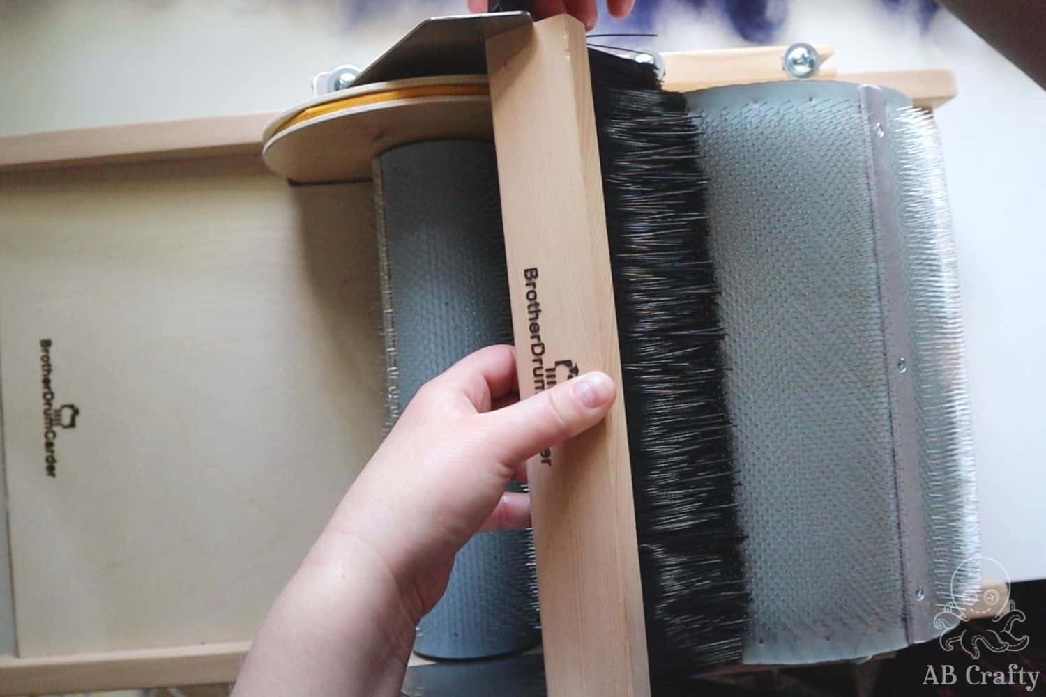 How to Use a Drum Carder Easy Instructions to Card Wool AB Crafty