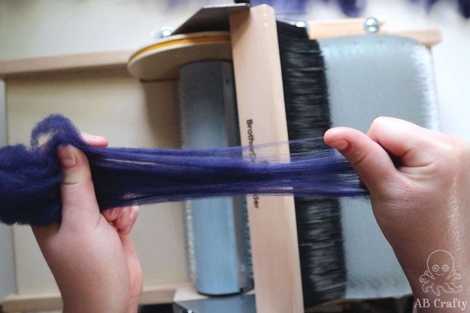 How to Use a Drum Carder Easy Instructions to Card Wool AB Crafty