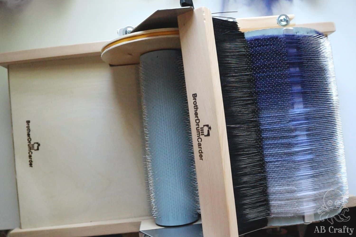 How to Use a Drum Carder Easy Instructions to Card Wool AB Crafty