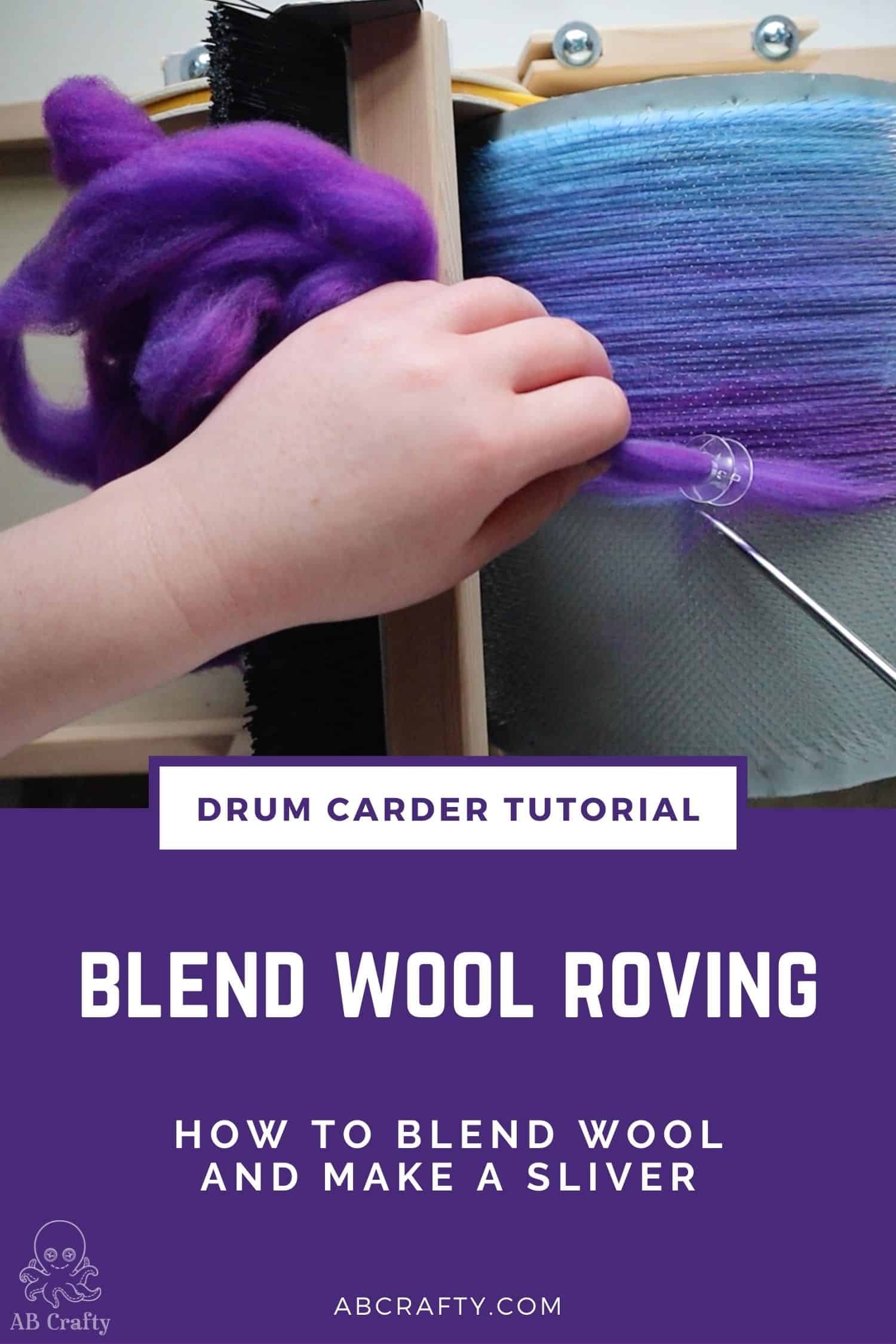 How to Use a Drum Carder Easy Instructions to Card Wool AB Crafty