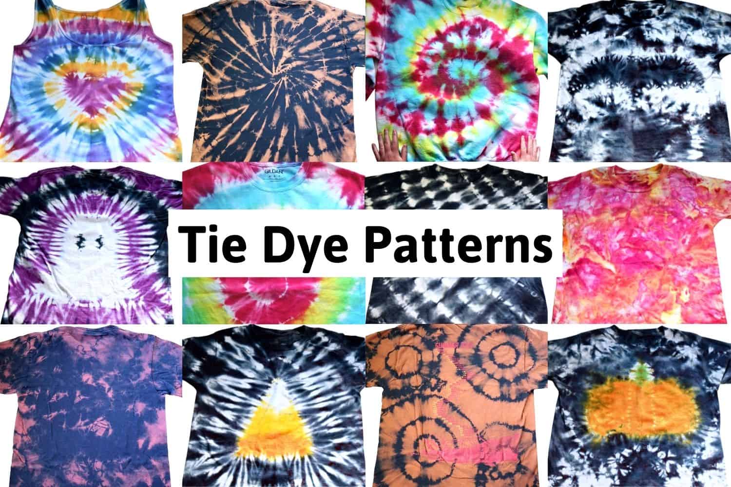 Tie Dye Patterns 19 Unique Designs Ab Crafty