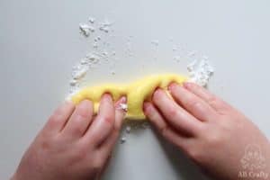 mixing cornstarch into the base