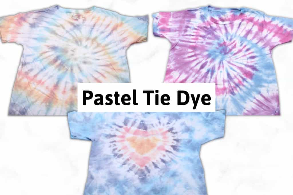 Pastel Tie Dye - 4 Ways to Make Pastel Tie Dye Clothes - AB Crafty