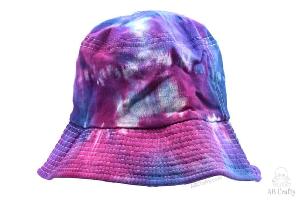 other side of the tie dyed bucket hat