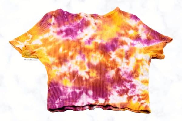 tie dye crop top