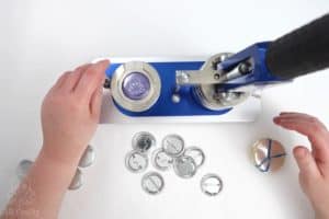20 Pieces Clear Button Needles 1.5 Inch DIY Button Pins Set Make Your Own Acrylic Buttons With Sublimation Maker Kit For Christmas Craft Supplies DIY Badges School Projects