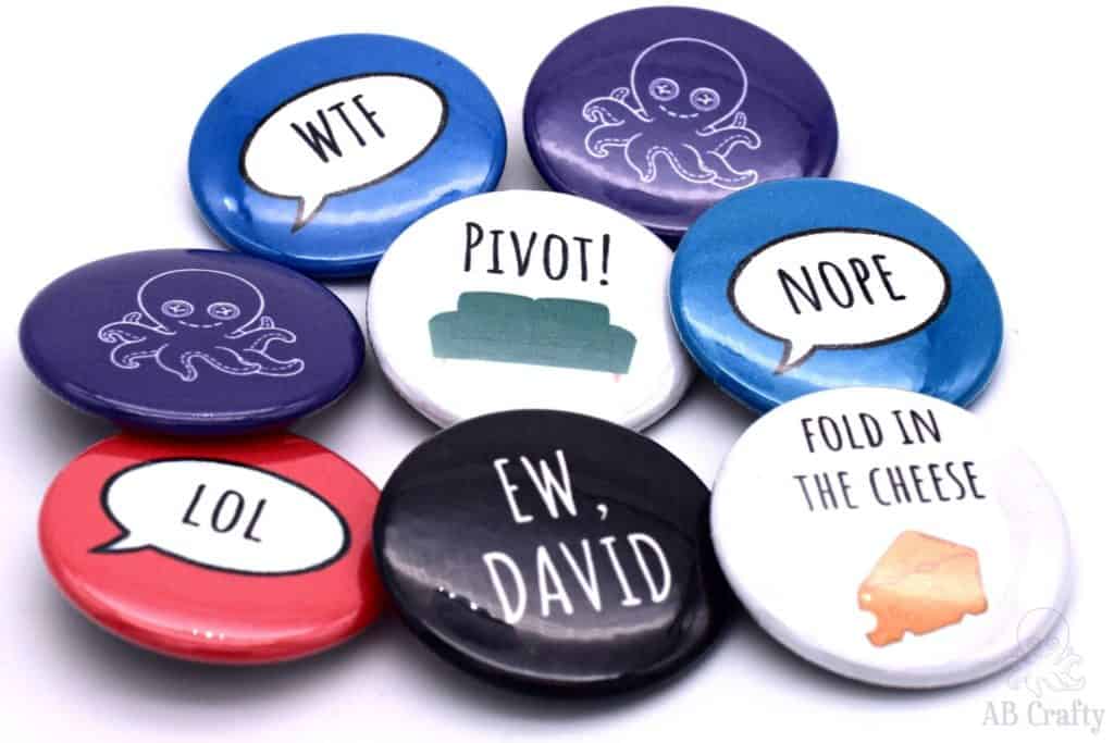 Custom Full Color 1.25 Round Pin-Back Buttons