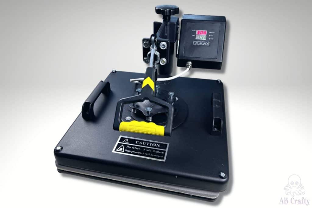 vevor heat press 15 x 15 with yellow handle