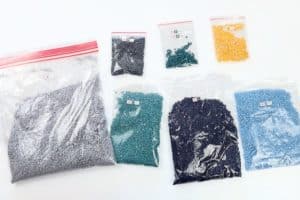 sorted diamonds into their respective bags